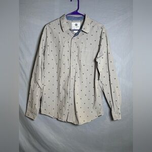 On the Byas Light Tan Shirt with Olive Pattern